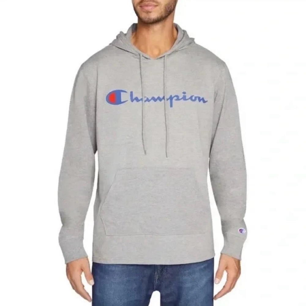 Champion Men’s Pullover Hoodie , XXL Grey Heather Oxford NWT